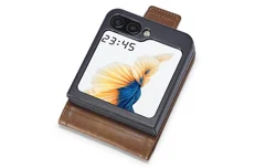 Produktbild för LC.IMEEKE Plånboksfodral för Samsung Galaxy Z Flip5 5G - Brown